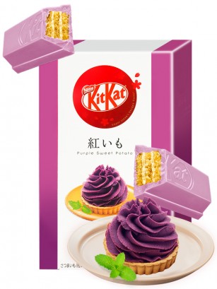 Mini Kit Kats de Boniato Púrpura | Okinawa Souvenir | 10 unidades