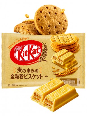 Mini Kit Kats Sabor Galletas Integrales | Edición Yu Nagaba | 10 Unidades