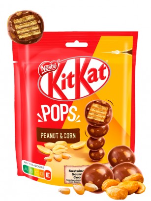 Kit Kat Pops de Cacahuetes y Maíz 95 grs.