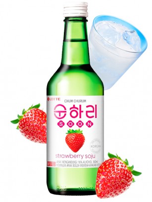 Licor Coreano Soju de Fresa | Chum Churum 350 ml.