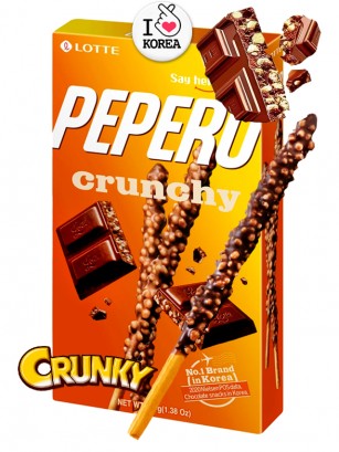 Pepero Lotte Choco Crunky Toppings 39g.