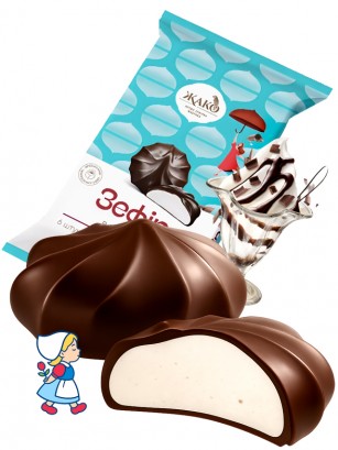 Marshmallow Cubierto de Chocolate | Dairy Sweets 210g.