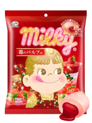 Caramelos de Parfait de Fresa | Milky Soft Cream Pekochan | 76 grs.