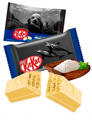 Mini Kit Kat Sea Salt White Chocolate | Edición Salvar el Océano | Unidad