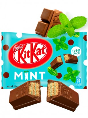 Mini Kit Kats Japoneses Choco-Mint | 11 Unidades | Tokyo Ginza Essentials