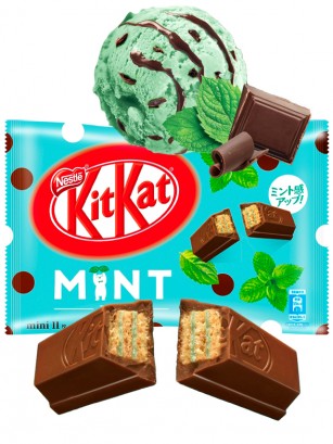 Mini Kit Kats Japoneses Choco-Mint | 11 Unidades | Tokyo Ginza Essentials