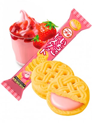 Mini Galletas Sandwich de Fresa | Petit Kuma 56 grs.