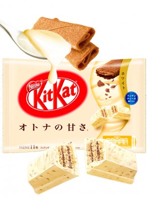 Mini Kit Kats Blancos con Crepes Hojaldrados de Chocolate | 10 Unidades