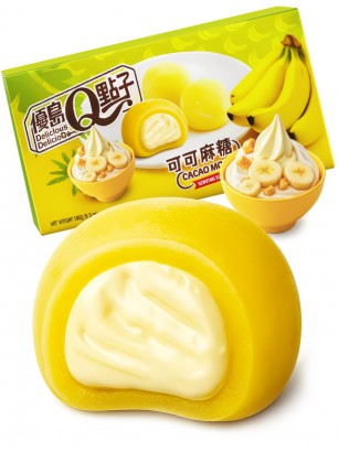 Mochis de Banana con relleno de Chocolate Blanco