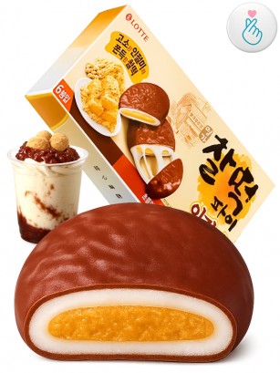 Mochis Coreanos de Kinako y Chocolate | Lotte 180g.