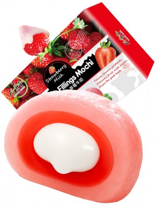 Mochis de Fresa | Doble Relleno Fresa y Leche | Farm House 180g.