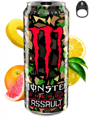 Bebida Energética Monster Assault | Apex Legends | Anilla Negra | 500 ml.