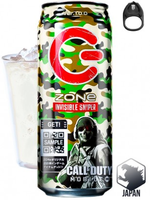 Bebida energética Japonesa ZONe Invisible Sniper | Call Of Duty 500 ml.
