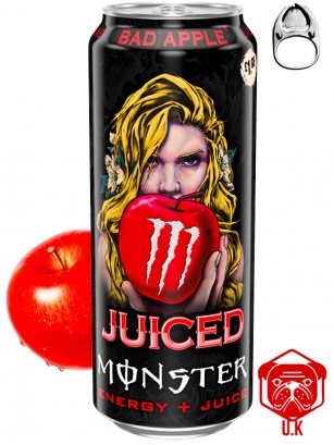 Bebida Energética Monster Energy Juiced Bad Apple | Edición UK | 500 ml.