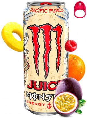 Bebida Energética Monster Pacific Punch | Anilla Roja | Edición USA 473 ml