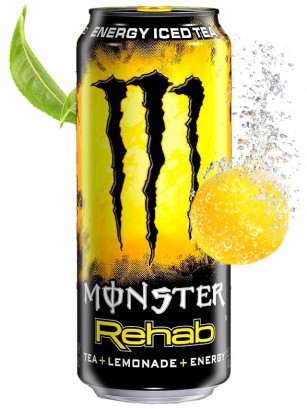 Bebida Energética Monster Rehab Classic Tea Lemonade | USA 458 ml.