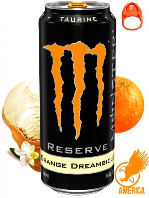 Bebida Energética Monster Reserve Orange Dreamsicle | Anilla Naranja | USA 473 ml.