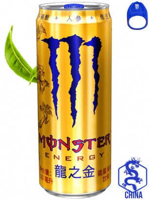 Bebida Energética Monster Energy Gold Tea Dragon | Edición China 310 ml.