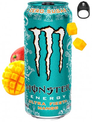 Bebida Energética Monster ZERO Ultra Fiesta | Anilla Negra | Edición USA 473 ml
