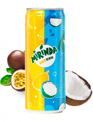 Refresco Mirinda de Coco y Maracuyá 330 ml.