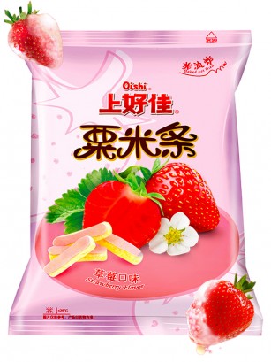 Snacks de Maíz recubiertos con Crema de Fresa y Chocolate Blanco 40 grs.