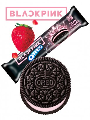 Oreo rellenas de Crema de Fresa | Edición Blackpink 119 grs.
