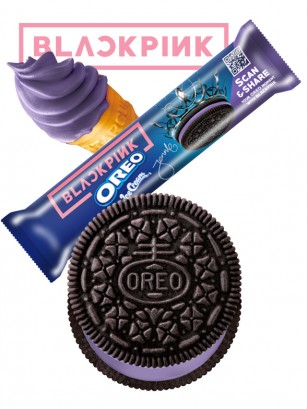 Oreo Crema de Helado de Arándanos | Edición Blackpink Signature 119 grs.