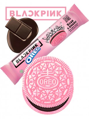 Galletas Oreo Rosa con Chocolate Negro | Edición Signature BlackPink 123 grs.