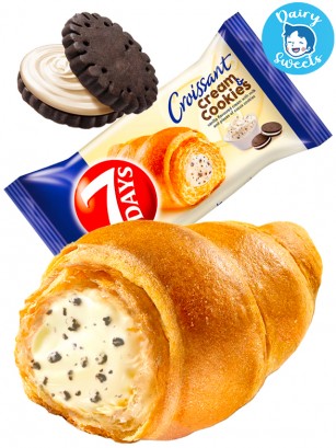 Cruasán de Crema de Cookies & Cream | Max | Dairy Sweets Mondelez 92g.
