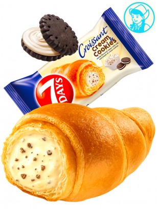Cruasán de Crema de Cookies & Cream | Max | Dairy Sweets Mondelez 92g.