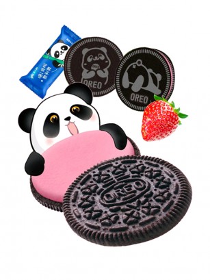 Oreo Panda Rellenas de Crema de Fresa | Pocket