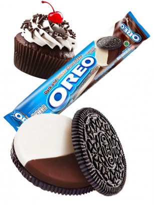 Oreo Doble Sabor Chocolate y Chocolate Blanco 119 grs.