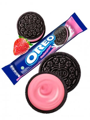 Oreo rellenas de Crema de Fresa | 119 grs.