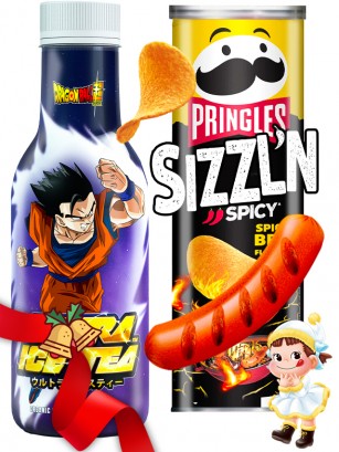 DUO PERFECTO Drink Dragon Ball & Pringles Sizzln Picantes | Oferta Black