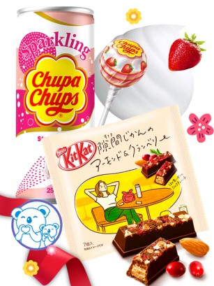 DUO PERFECTO Chupa Chups Strawberry Cream & Kit Kats Gap | Spring Gift