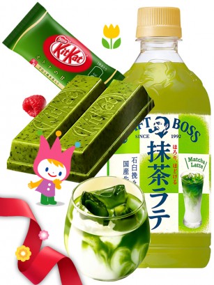 DUO Kit Kat Matcha & Matcha Latte Boss | Spring Gift