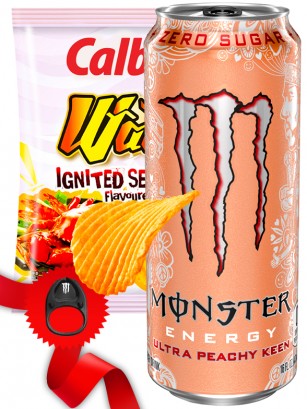 Monster Ultra Peachy Keen & Chips Onduladas | Top Hits Gift Selection