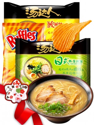 JaponShop Nihon Box Friend Ramen & Ruffles BBQ | Top Hits Gift Selection