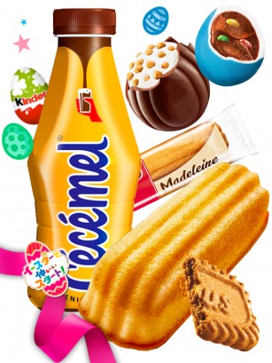 SUPER CHOCOLATE Batido &  Lotus Madeleine & Huevo M&M's y Kinder | Gift Easter