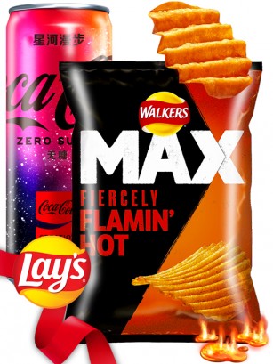DUO PERFECTO Chips Lays Flamin HOT & Coca Cola Starlight | Outlet Surprise