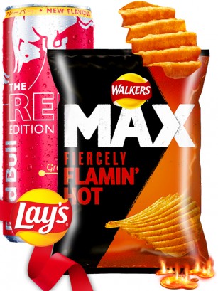 DUO PERFECTO Chips Lays Flamin HOT & Red Bull | Outlet Surprise