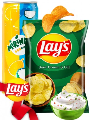 DUO PERFECTO Chips Lays Salsa agria & Mirinda Coco | Outlet Surprise