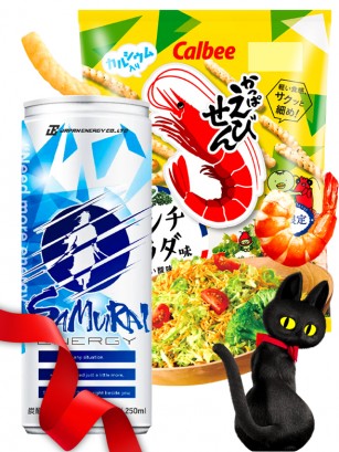 DUO PERFECTO Calbee Kappa x Energetica Japonesa Samurai | Oferta Black
