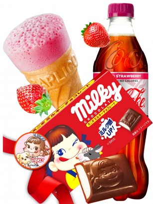 TRIO PERFECTO Caplico & Peko Milky & Coca Cola Strawberry | Pekochan Gift