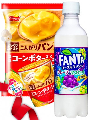 DUO PERFECTO Fanta Yogur & Palomitas Crema de Maíz Pokka | Gift Easter