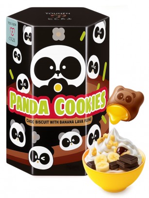 Panda Cookies de Chocolate con Crema Banana Fundente | Tokimeki 40g.