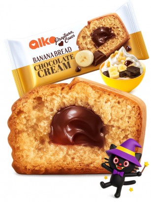 Bizcocho de Banana relleno de Chocolate | Dairy Sweets 55g.