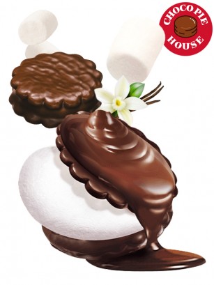 Pastel Angel Pie Morinaga de Marshmallow y Chocolate | Unidad 32 grs.