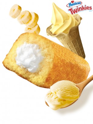Pastel Twinkie con relleno de Crema de Banana | Unidad