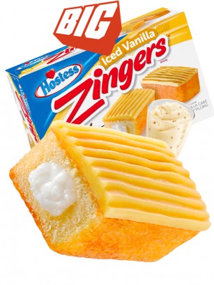 Pasteles Twinkies de Cobertura de Vainilla y Crema | Zingers